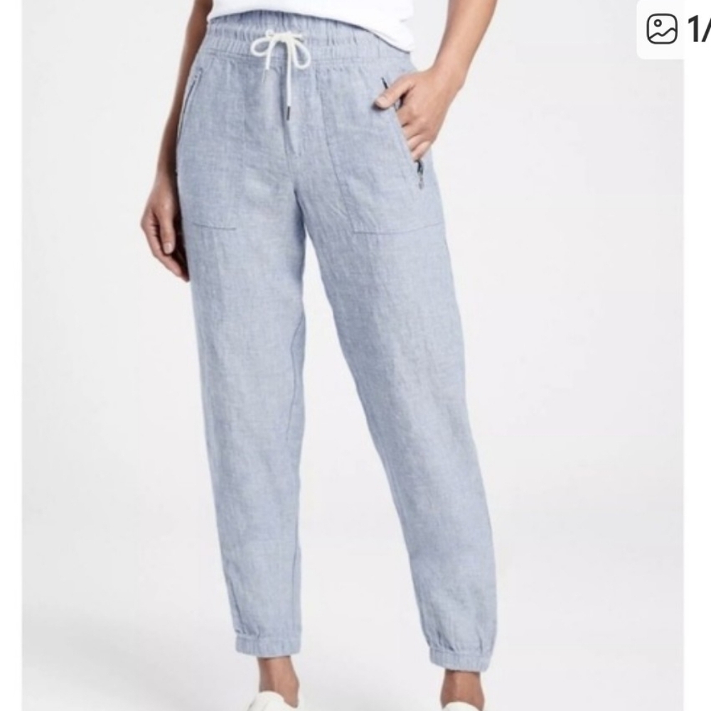 Athleta Cabo Linen Jogger